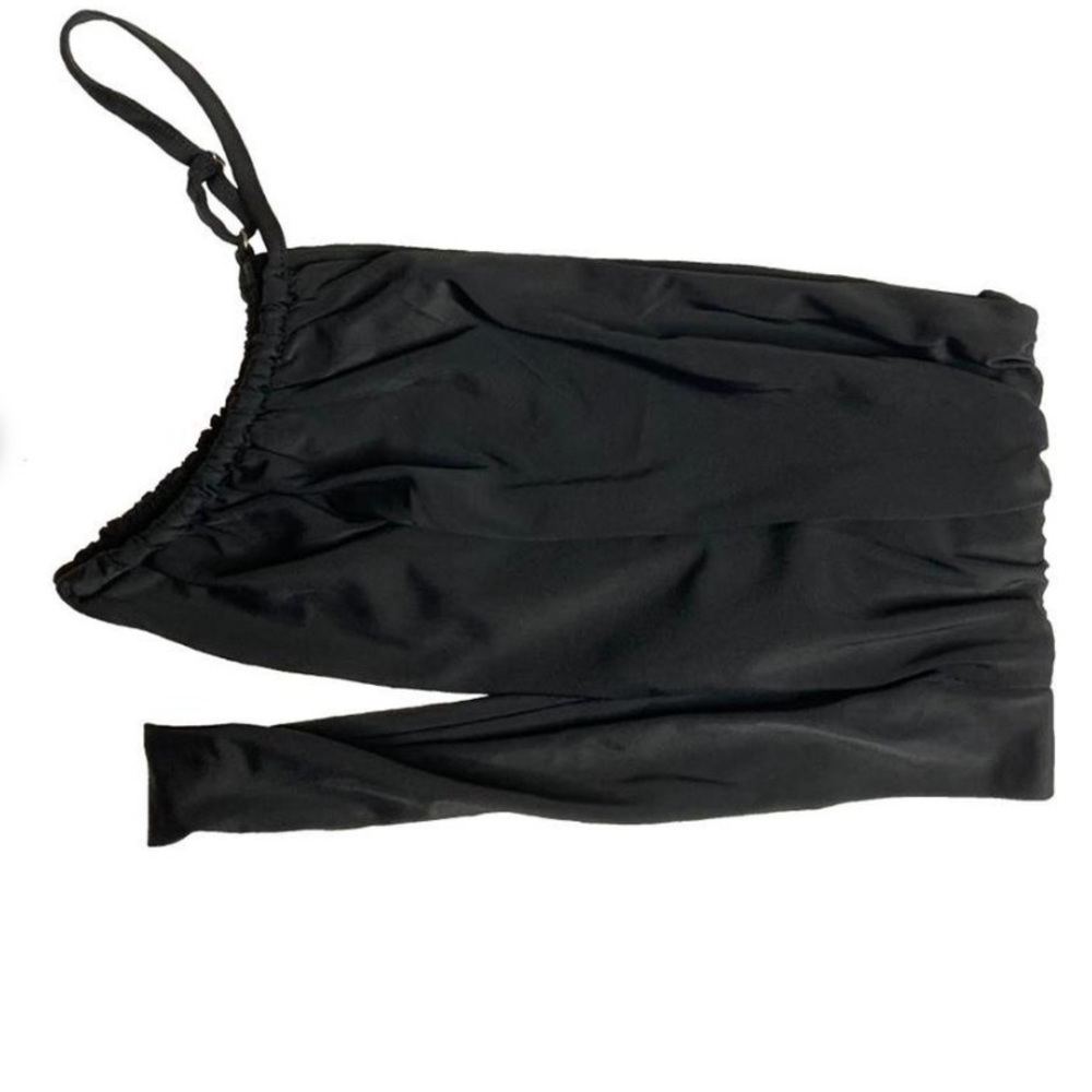Tiger most one shoulder black top size small
